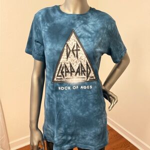 Blue Def‎ Leppard Graphic T-Shirt Size S
